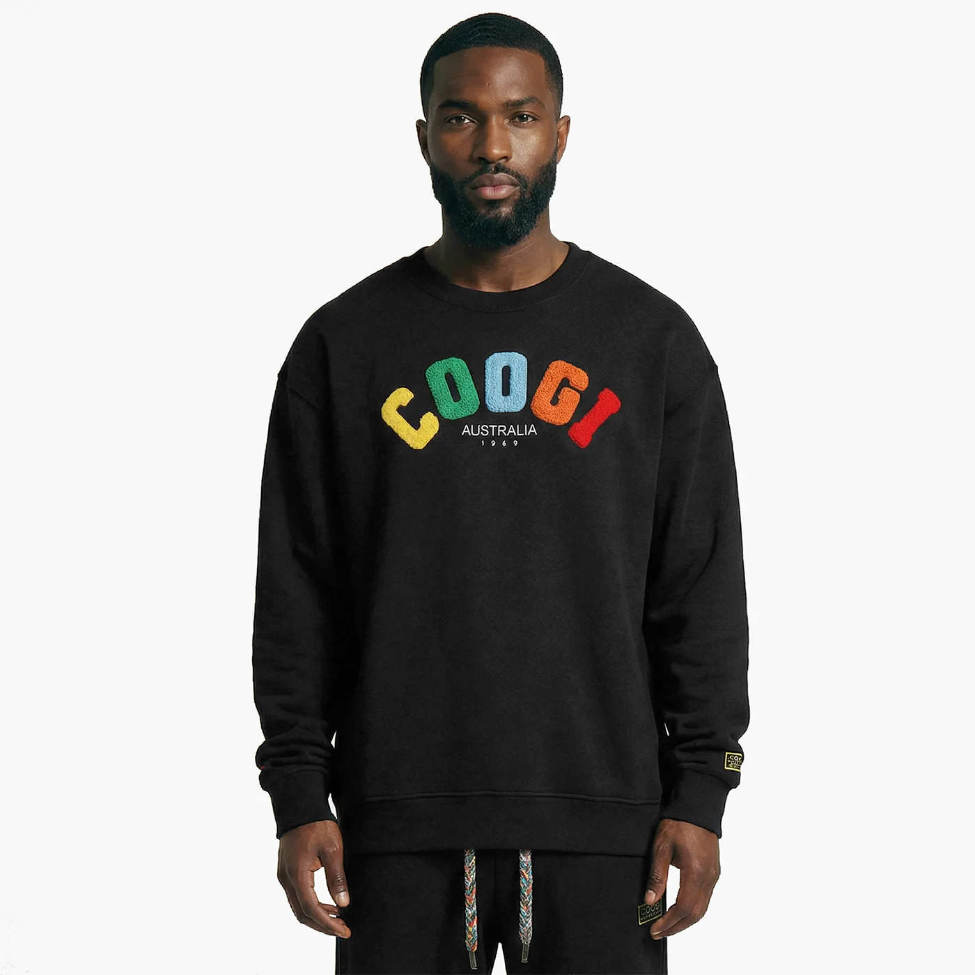 New - COOGI - Block Logo Crew - Oversized - Black: COOGI Crown Reserve HeavyLuxe Fleece - Image 2
