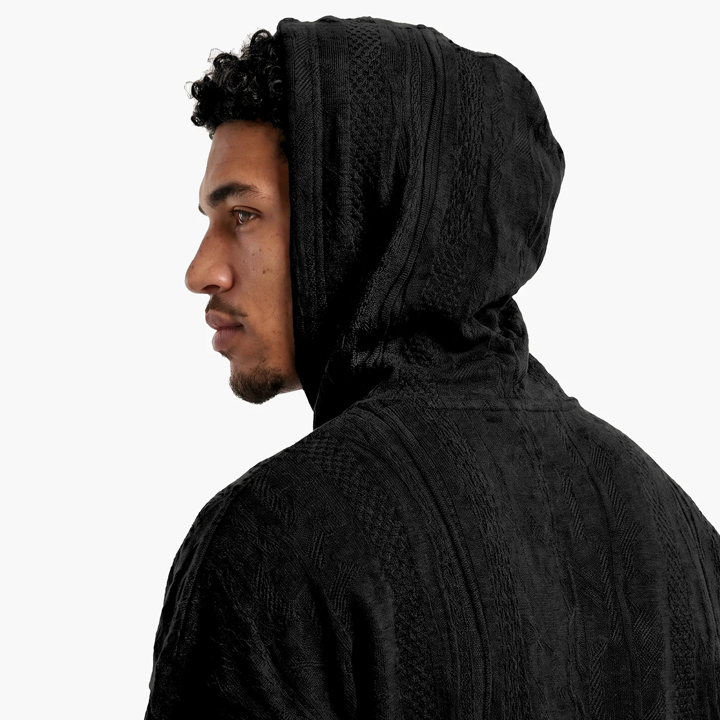 New - COOGI Light Weight Sweater Knit BlackOut Hoody - Image 5