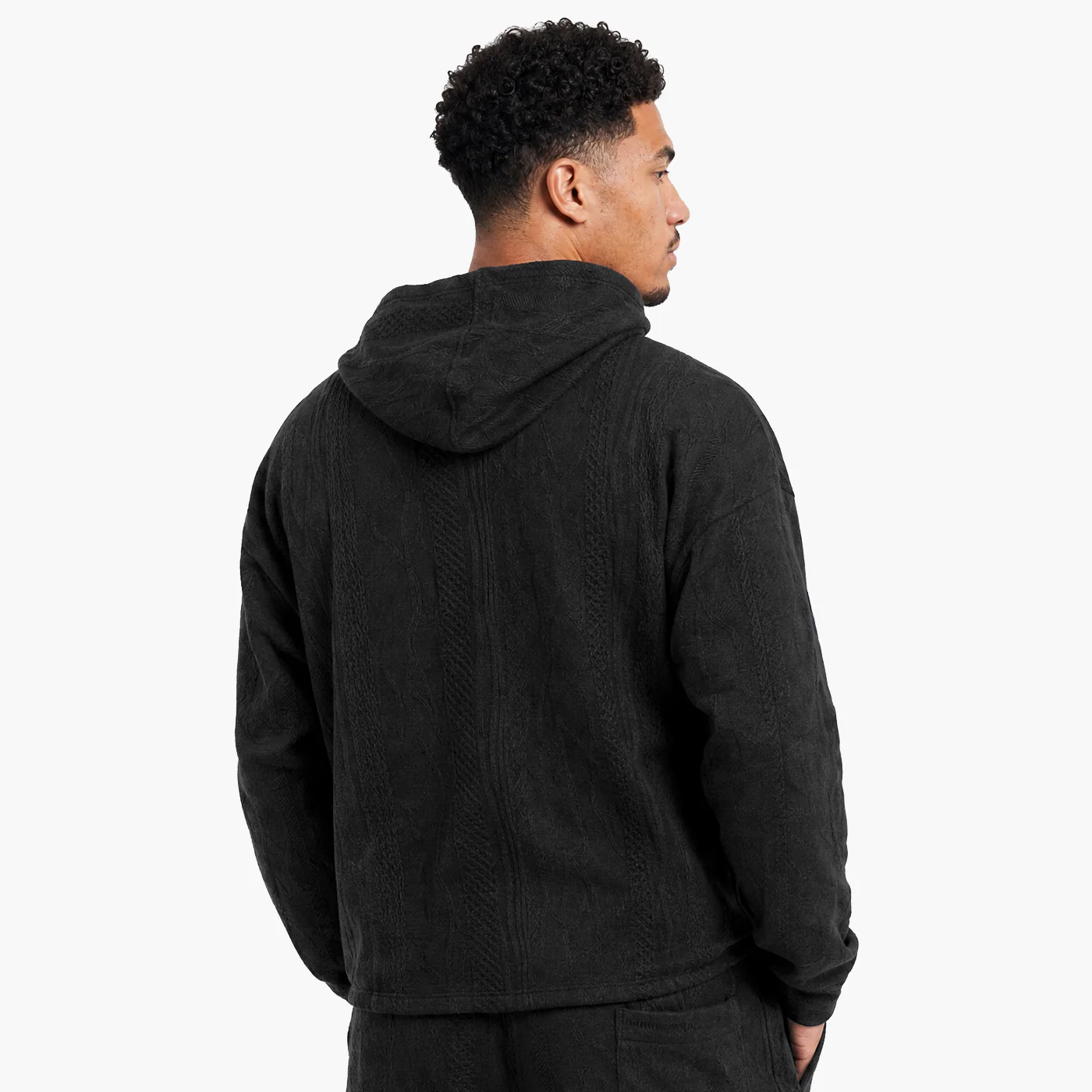 New - COOGI Light Weight Sweater Knit BlackOut Hoody - Image 6