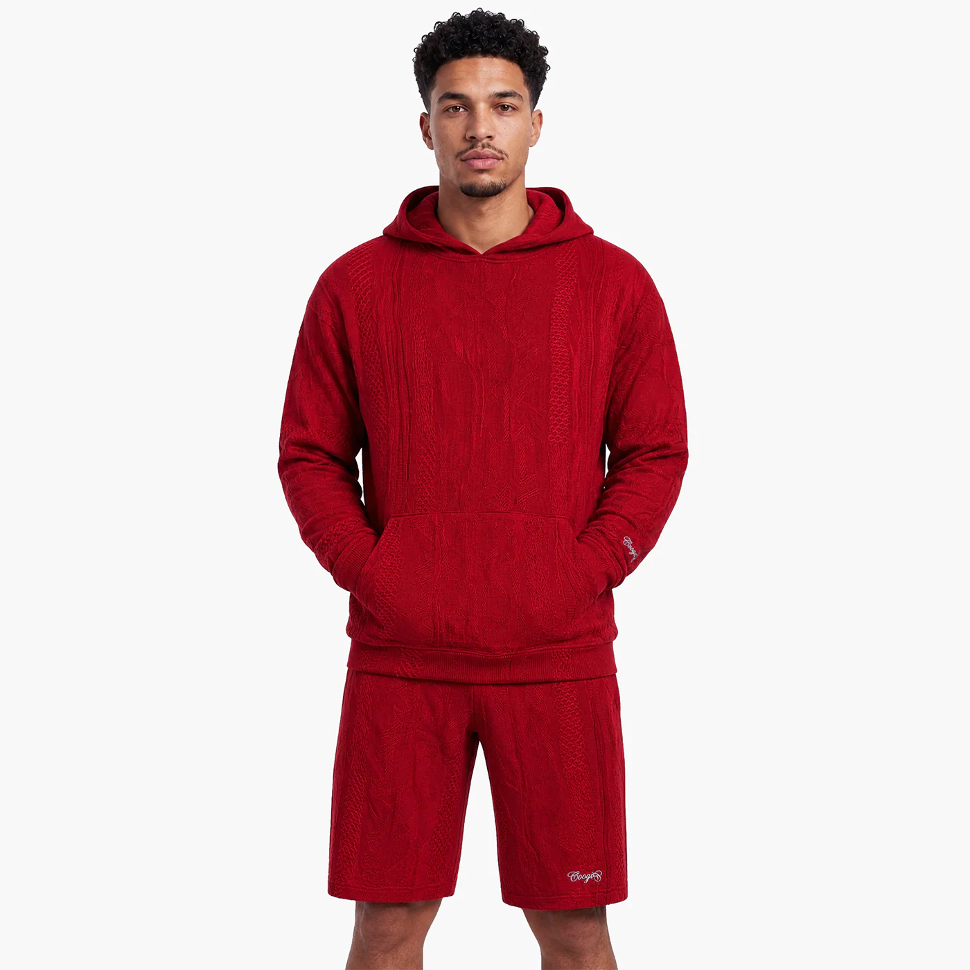 New - COOGI Light Weight Sweater Knit Red Alert Hoody - Image 5