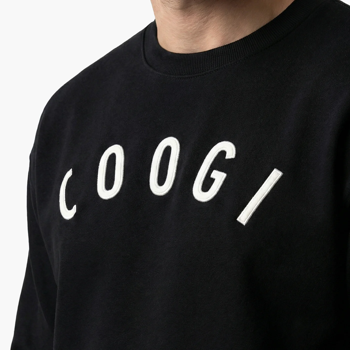New - COOGI - Statement Crew - Oversized - Black: COOGI Crown Reserve HeavyLuxe Fleece - Image 4