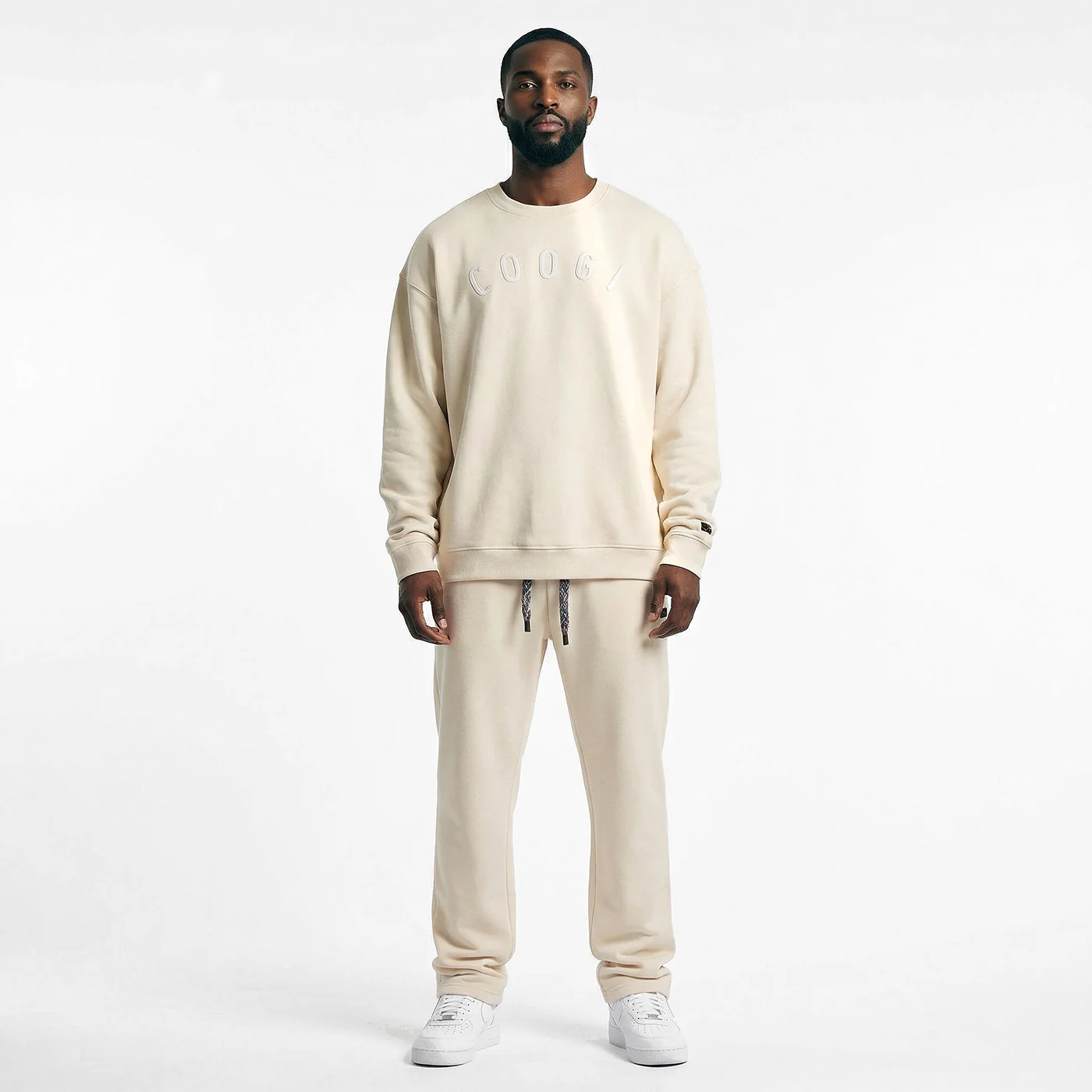 New - COOGI - Statement Crew - Oversized - Bone: COOGI Crown Reserve HeavyLuxe Fleece - Image 2