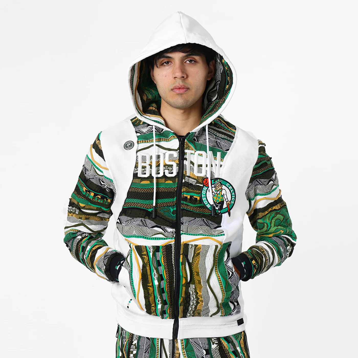 New - COOGI X NBA X Protege - Boston Celtics Full Zip Hoody - Image 2